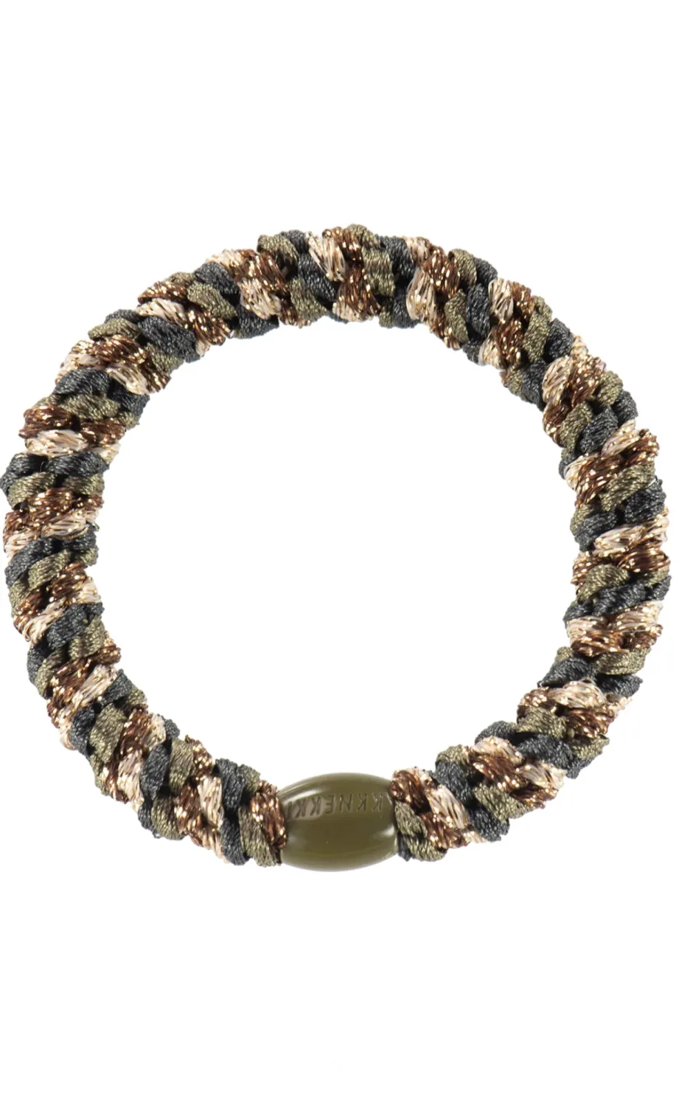 Kknekki elastik MIX GREEN BEIGE GLITTER
